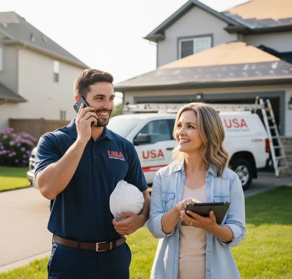USA Roof Repair Experts customer support in Connersville